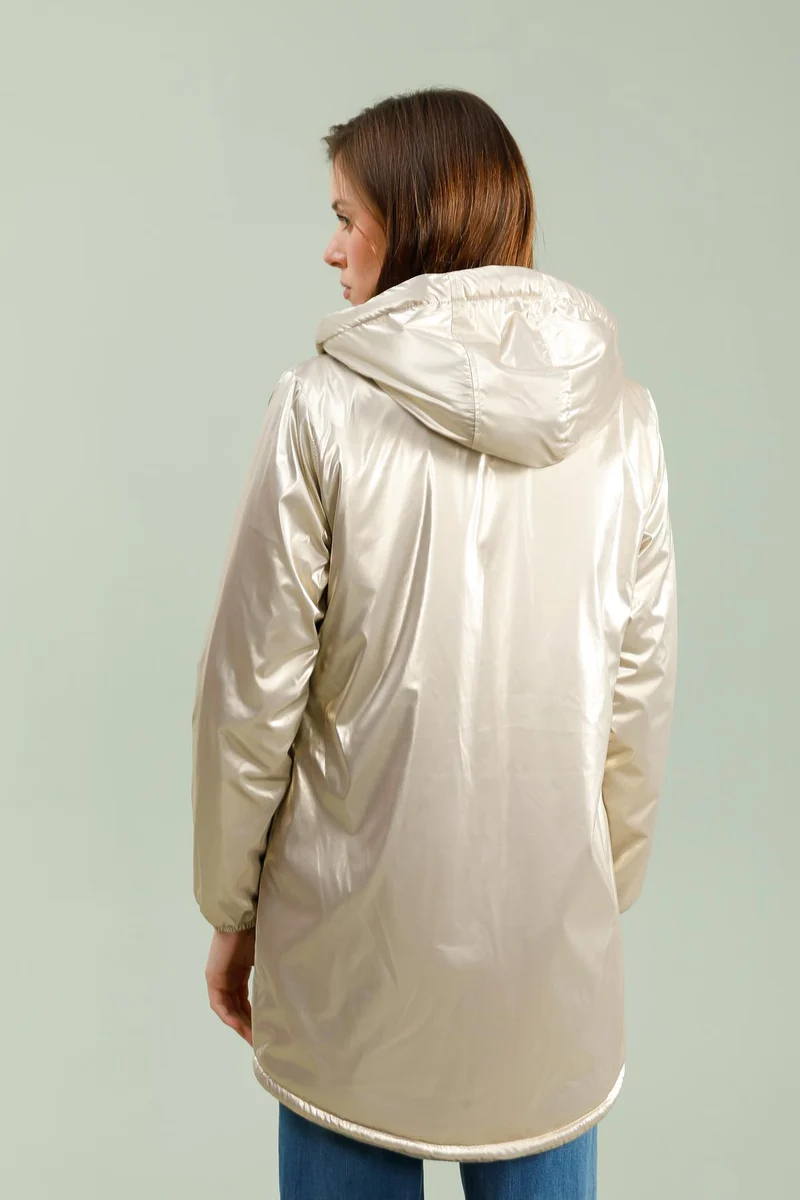 Imperméable fourré long (écru)