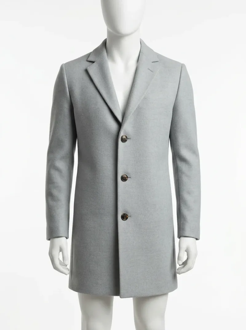 Veste automne homme laine col montant urbaine
