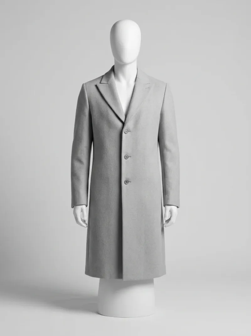 Veste automne homme laine col montant urbaine