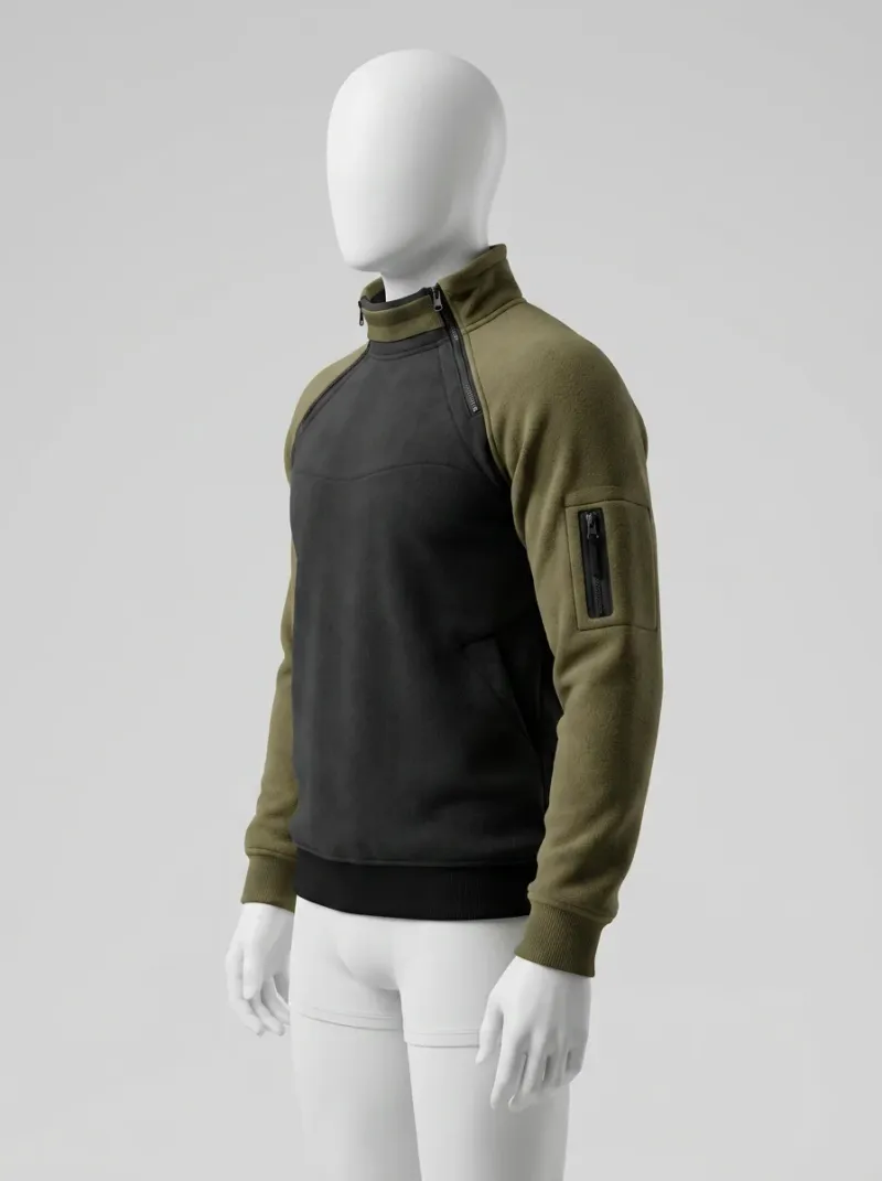 Veste automne homme polaire confort outdoor quotidien
