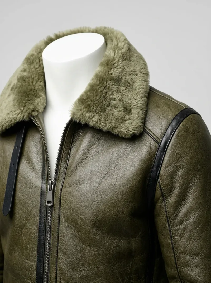 Veste automne homme cuir véritable oversize quotidien
