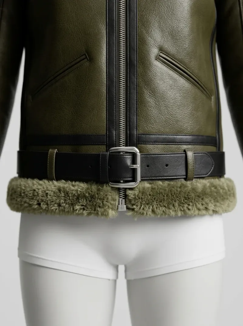 Veste automne homme cuir véritable oversize quotidien