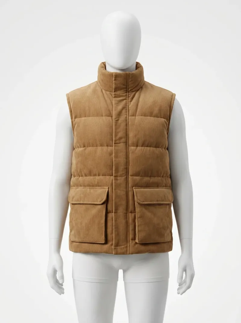 Veste automne homme velours côtelé doublée polaire vintage