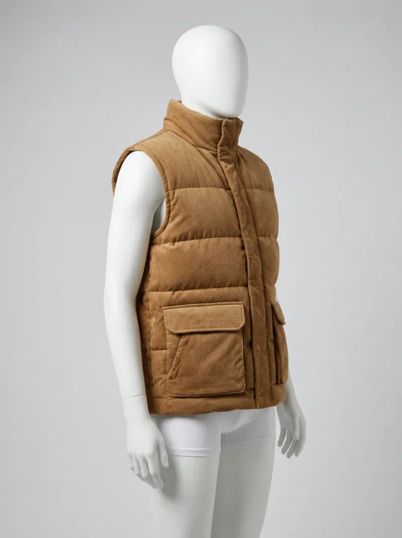 Veste automne homme velours côtelé doublée polaire vintage