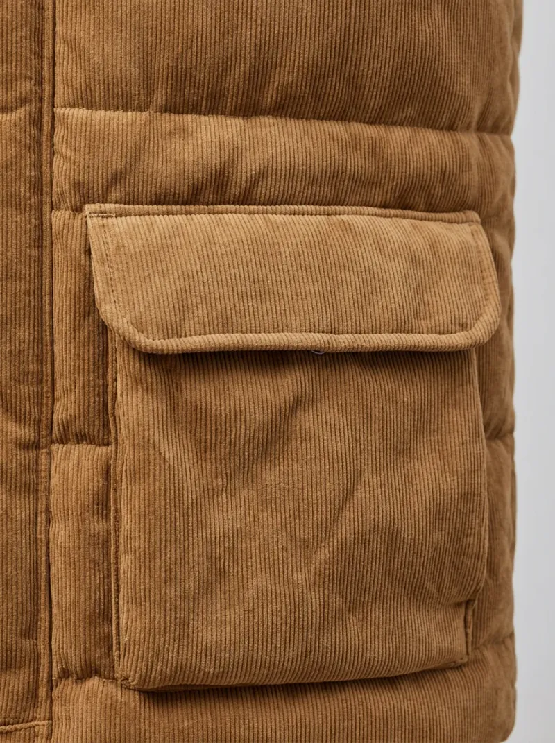Veste automne homme velours côtelé doublée polaire vintage