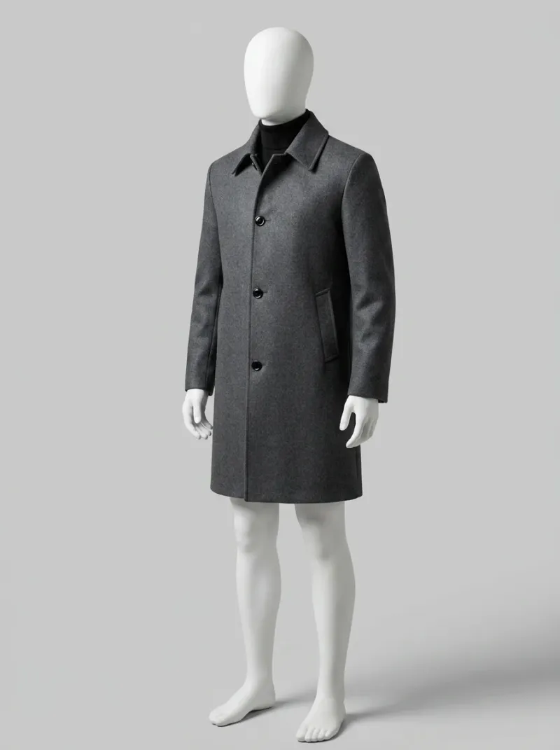 Veste automne homme laine 3/4 coupe ajustée élégante