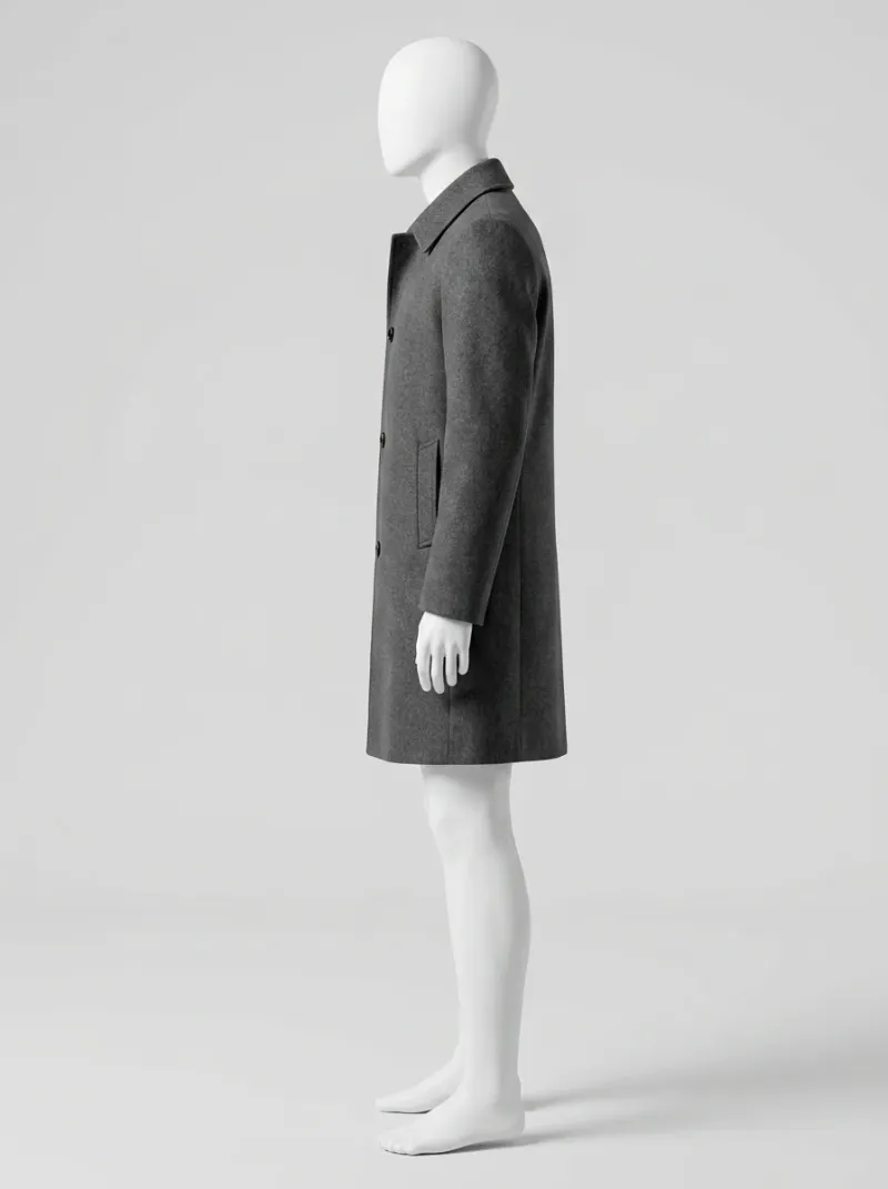 Veste automne homme laine 3/4 coupe ajustée élégante