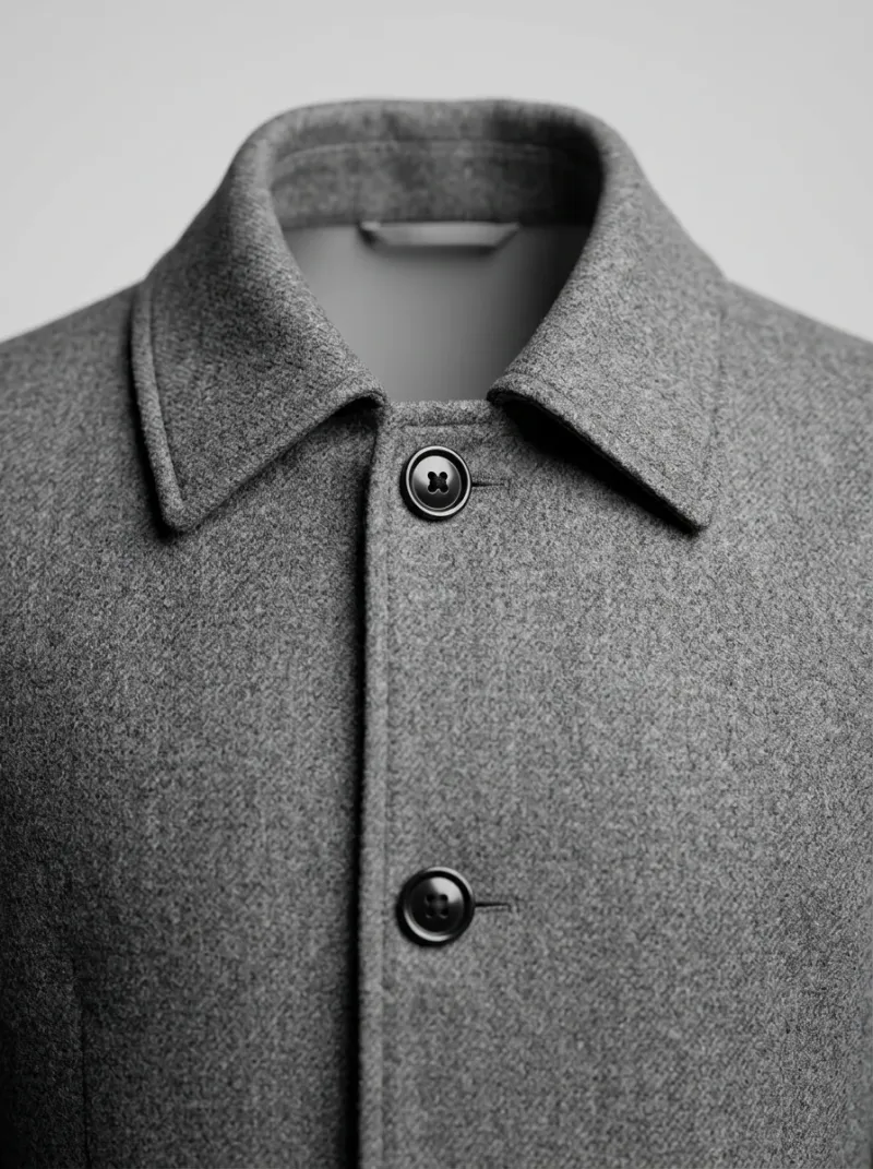 Veste automne homme laine 3/4 coupe ajustée élégante