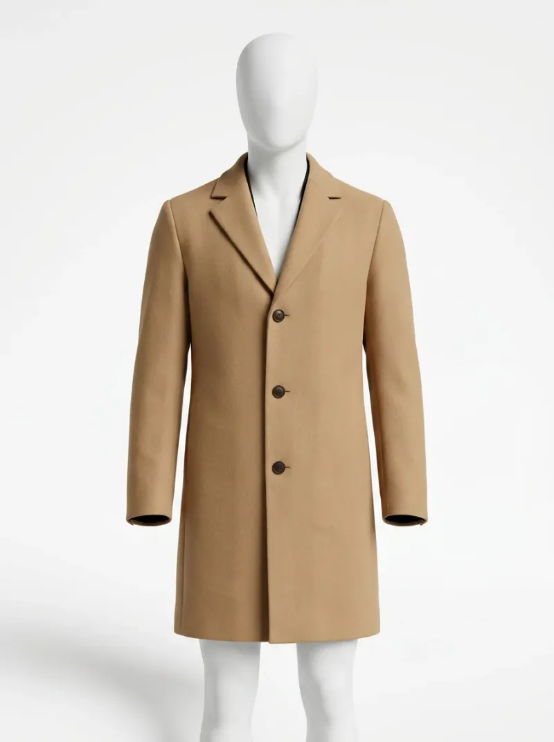 Veste automne homme laine longue élégante business