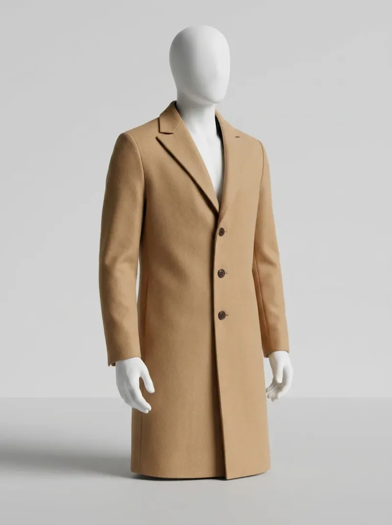 Veste automne homme laine longue élégante business