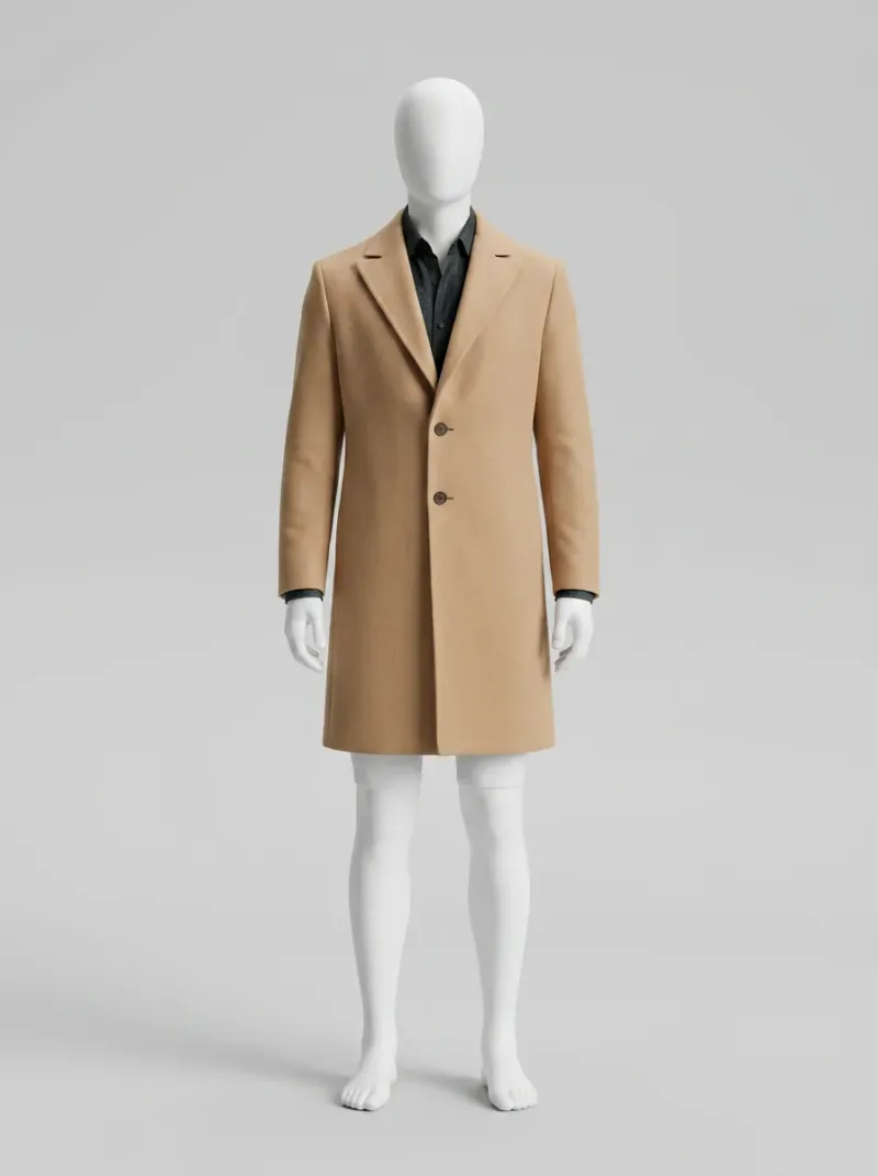 Veste automne homme laine longue élégante business