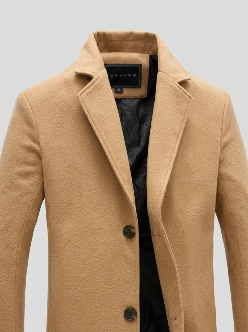 Veste automne homme laine longue élégante business