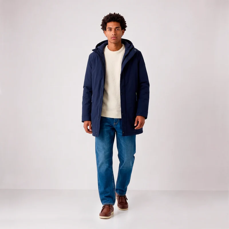 Parka imperméable à capuche bleue Ethan SBPLAY