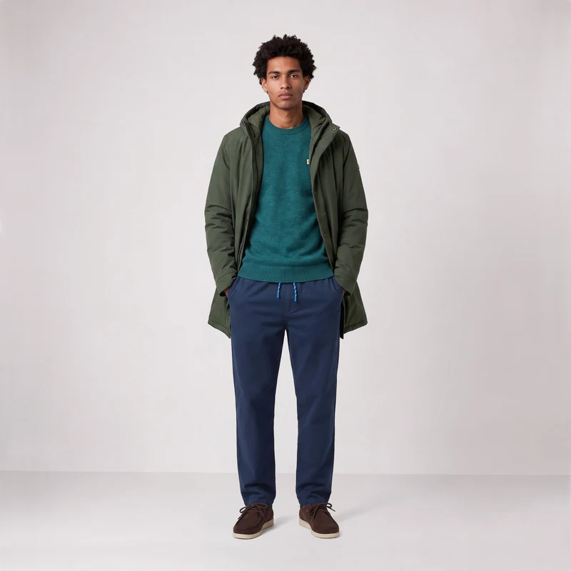 Parka imperméable à capuche gris taupe Ethan SBPLAY