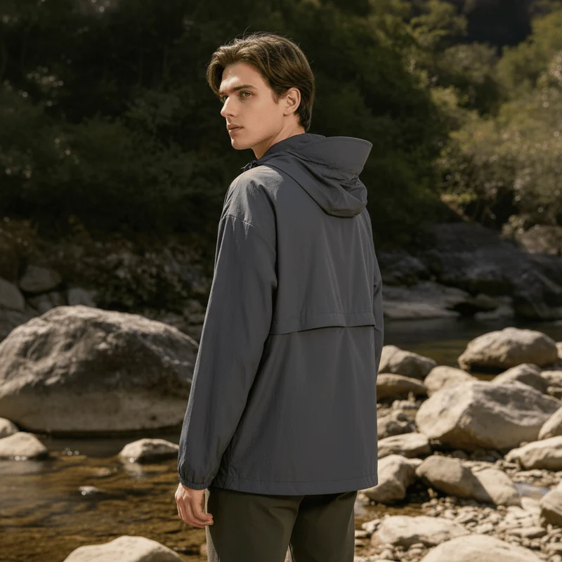 Men Hooded Full Zip Top UPF50+