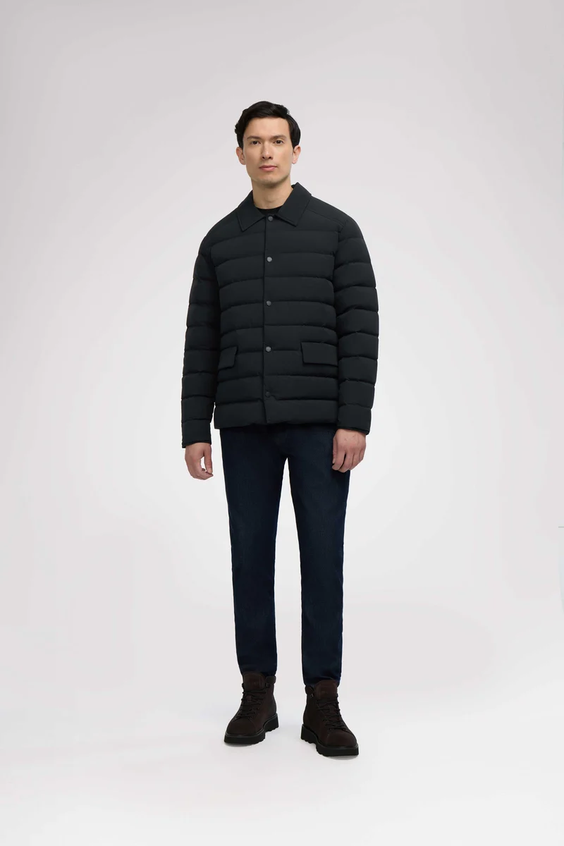 Adrian Men's Lightweight Dressy Quilted Stretch Jacket