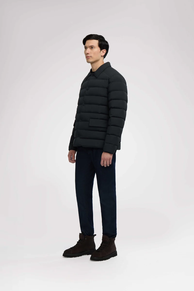 Adrian Men's Lightweight Dressy Quilted Stretch Jacket