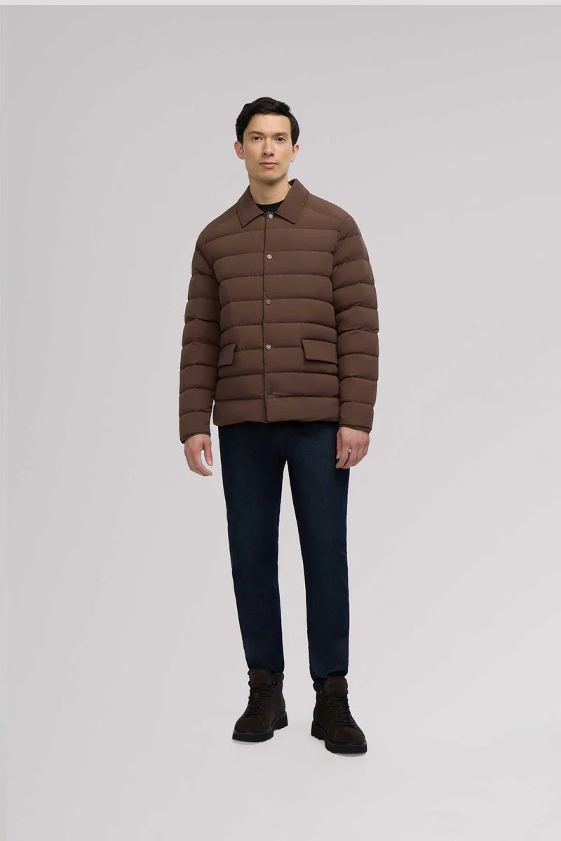 Adrian Men's Lightweight Dressy Quilted Stretch Jacket