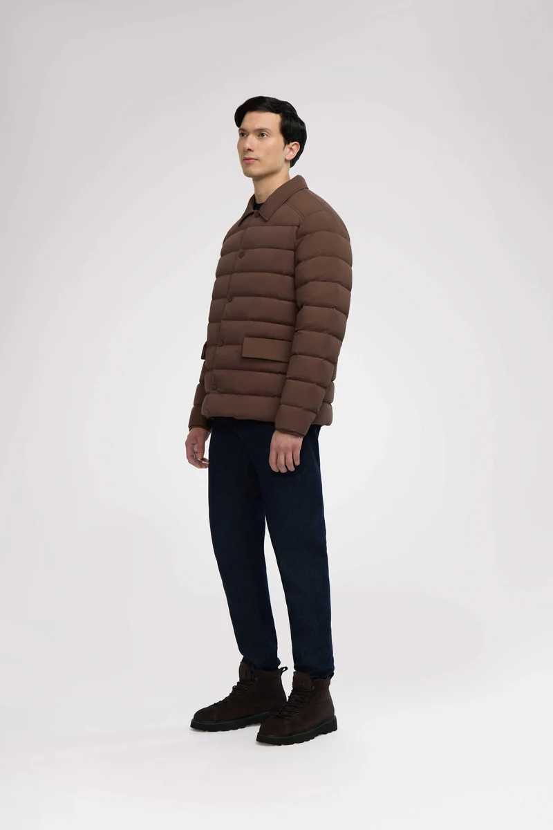 Adrian Men's Lightweight Dressy Quilted Stretch Jacket
