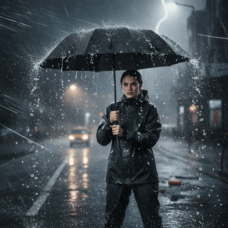 Storm Resistant Automatic Umbrella