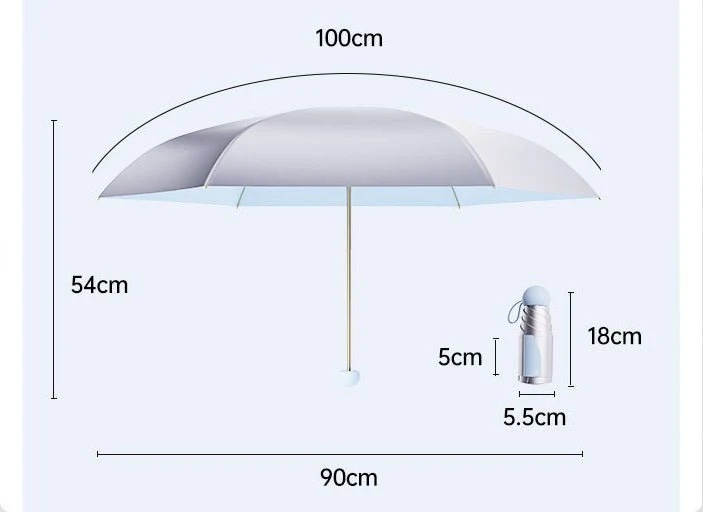 Titanium Silver UV Umbrella UPF50+