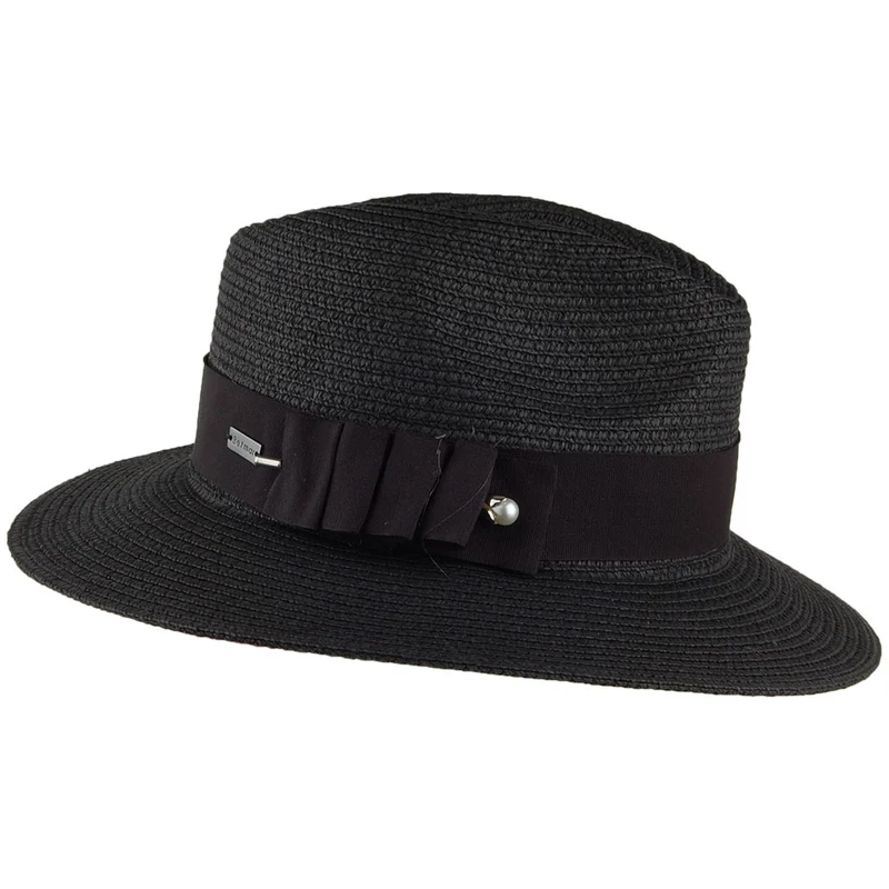 Chapeau Fedora Safari Ellery noir BETMAR