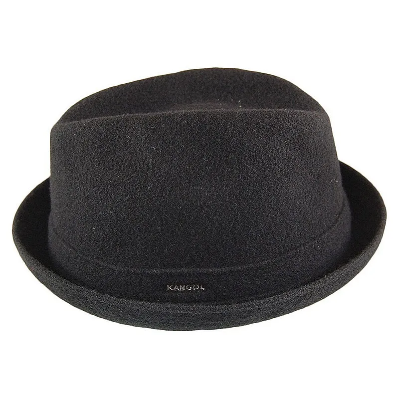 Chapeau Trilby en Laine Player noir KANGOL