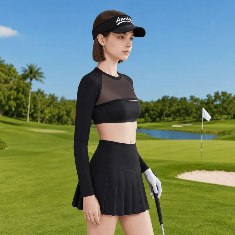 UPF 50+ Ice Silk Golf Mesh Shrug