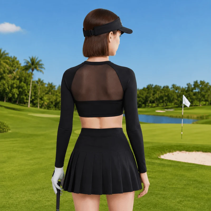 UPF 50+ Ice Silk Golf Mesh Shrug