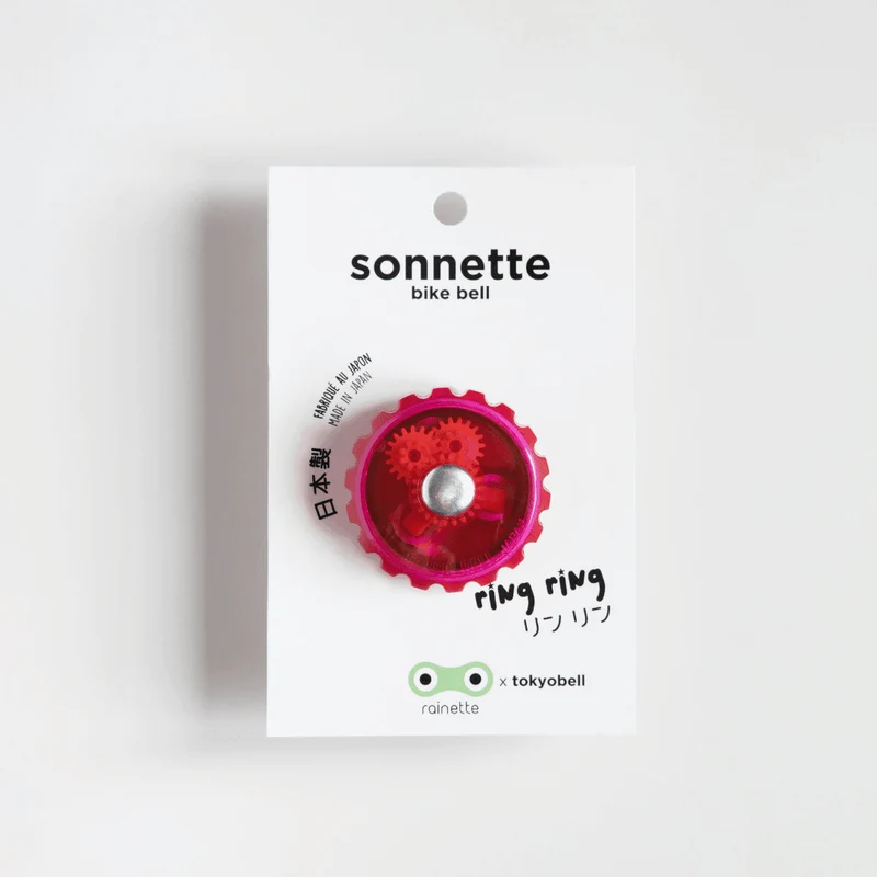 Sonnette pour vélo rose