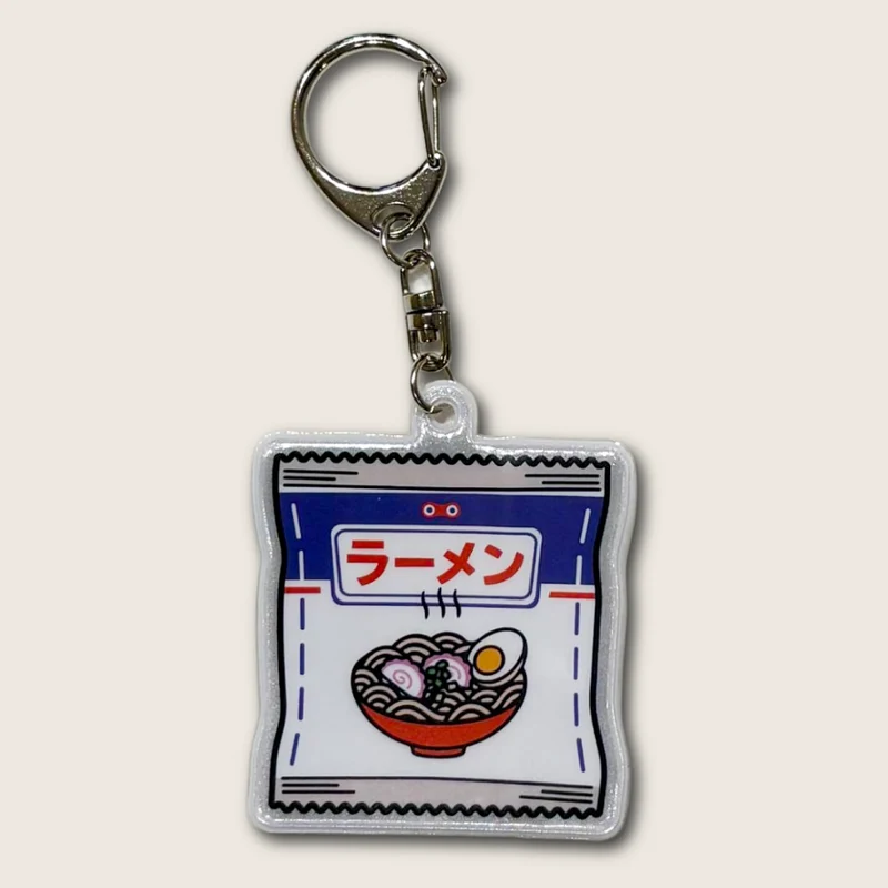 Charm porte-clés réfléchissant – Ramen