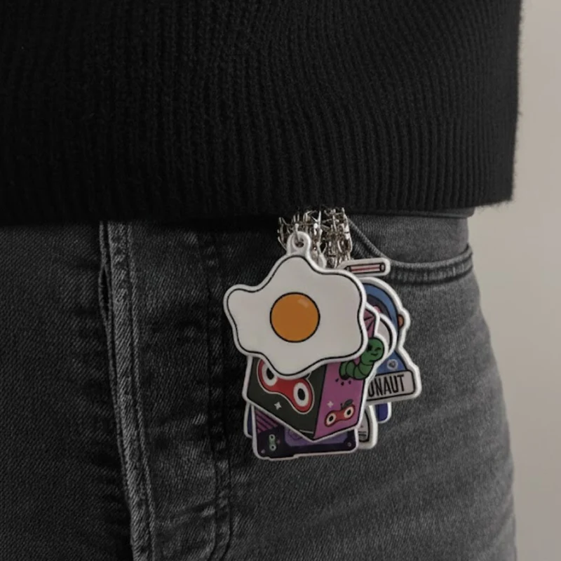 Charm porte-clés réfléchissant – Nuage