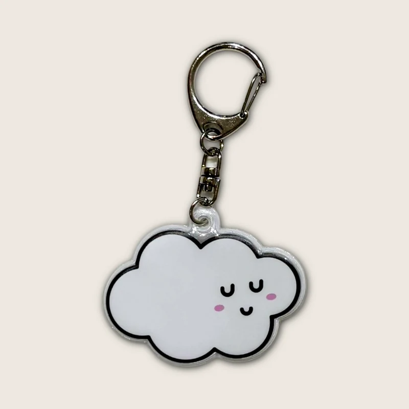 Charm porte-clés réfléchissant – Nuage