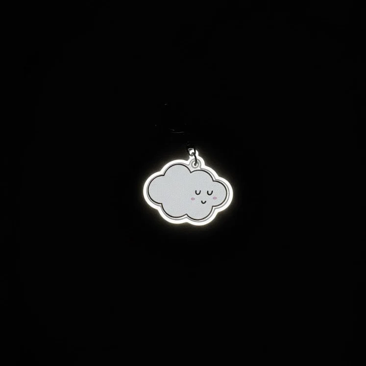 Charm porte-clés réfléchissant – Nuage
