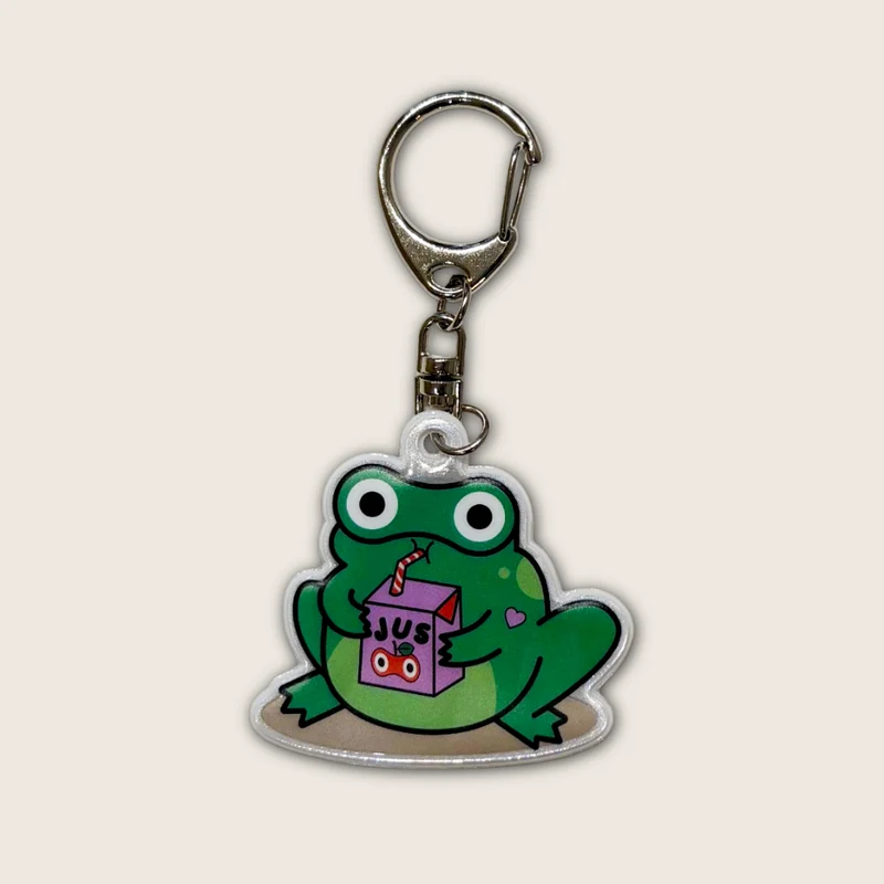Charm porte-clés réfléchissant – Grenouille