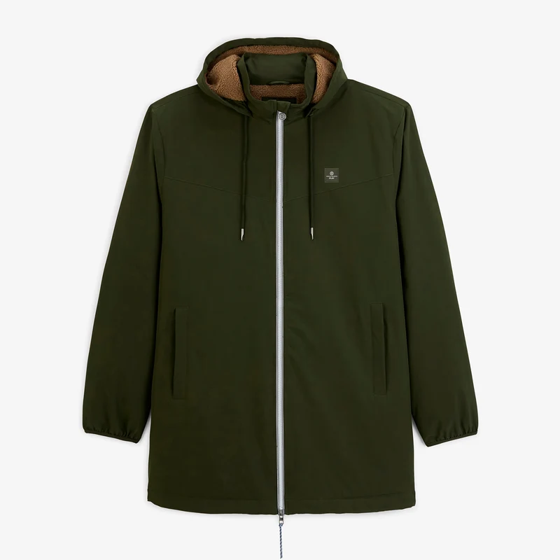 Parka imperméable déperlante doublée polaire à capuche taupe Stormer SBPLAY