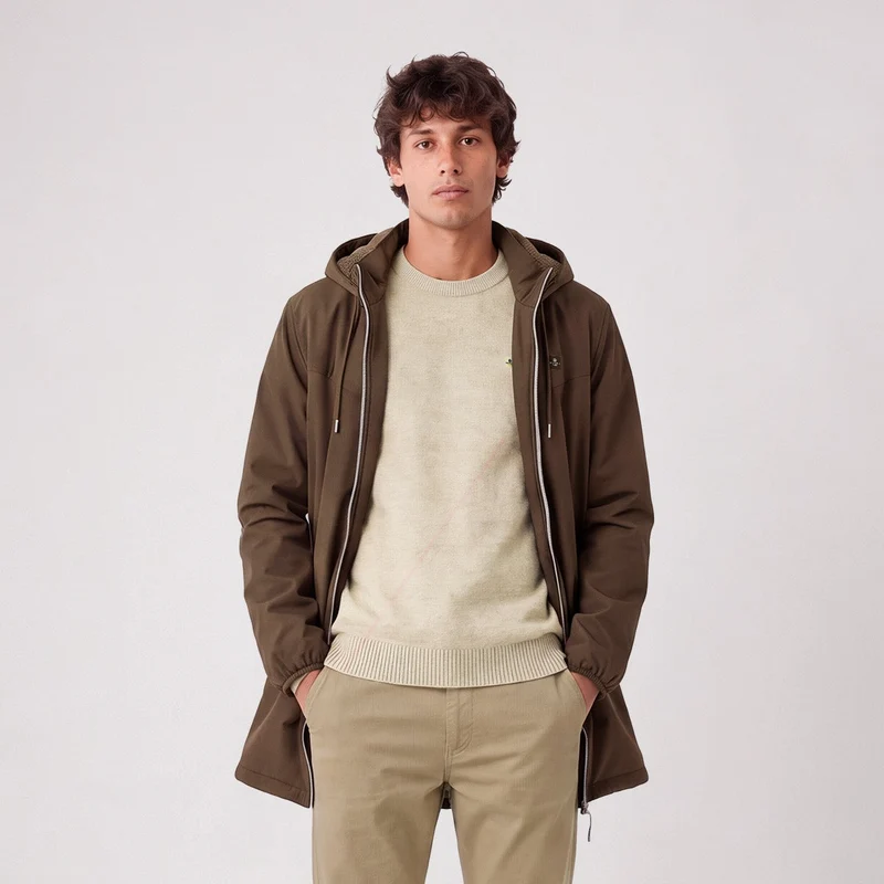 Parka imperméable déperlante doublée polaire marron Stormer SBPLAY