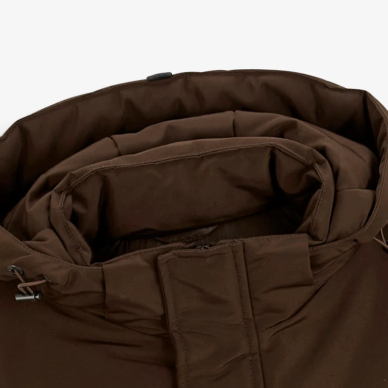 Parka imperméable à capuche marron Laurent