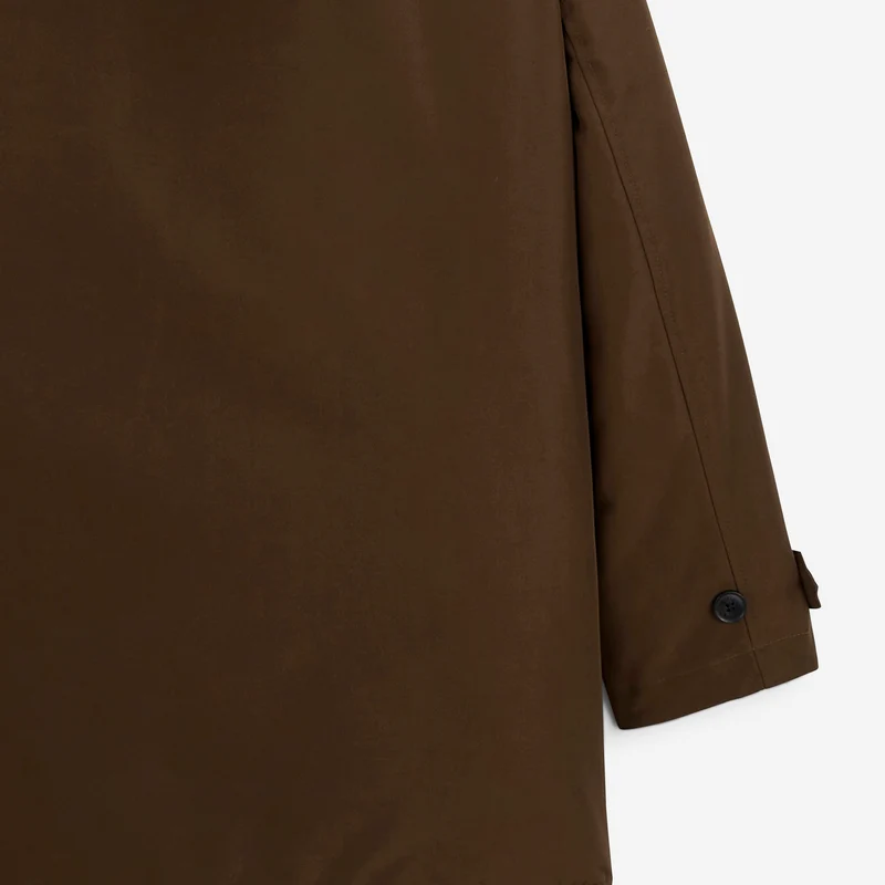 Parka imperméable à capuche marron Laurent