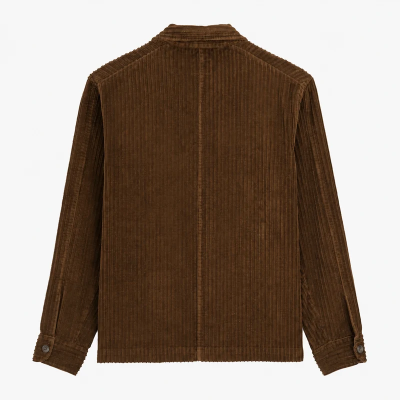 Veste worker velours côtelé coton marron Wael