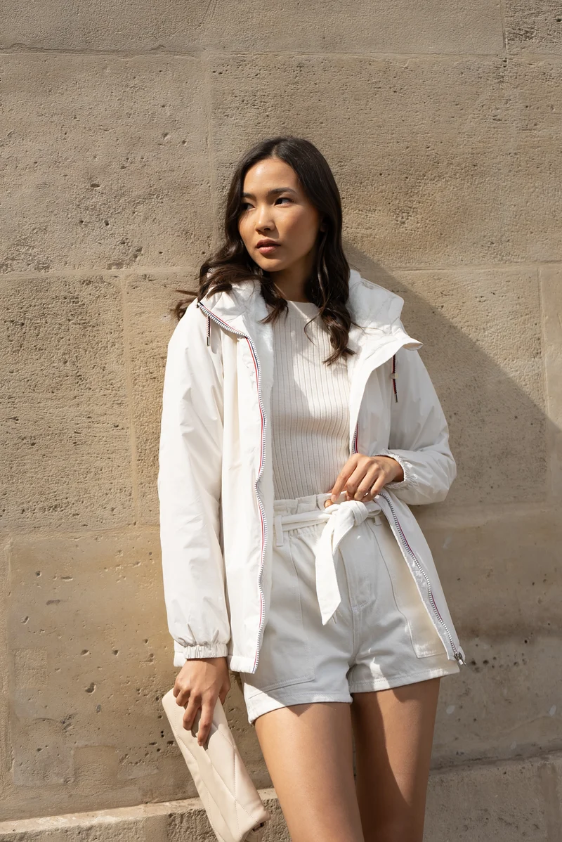 Imperméable fourré mi-long