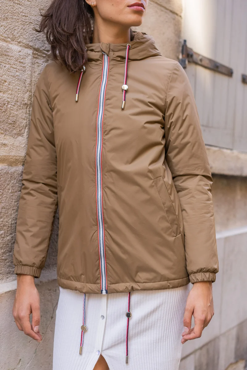 Imperméable fourré mi-long