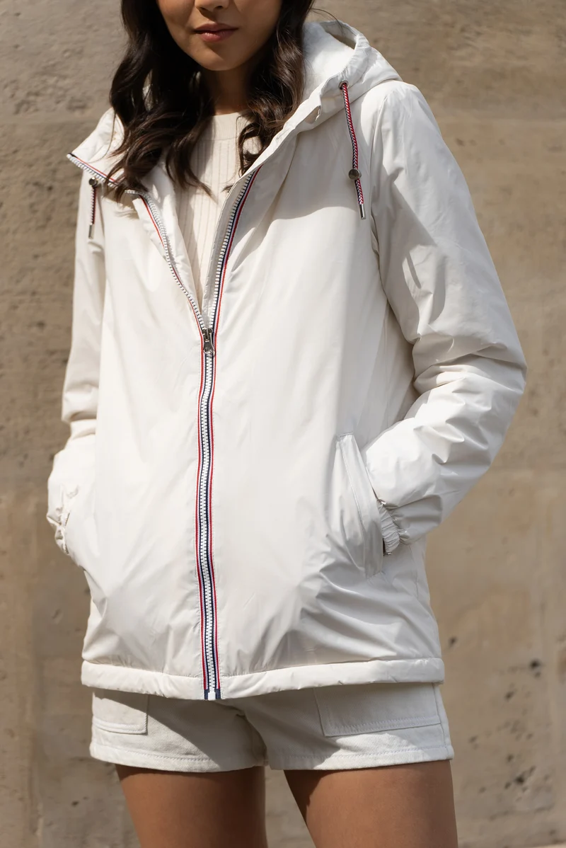 Imperméable fourré mi-long