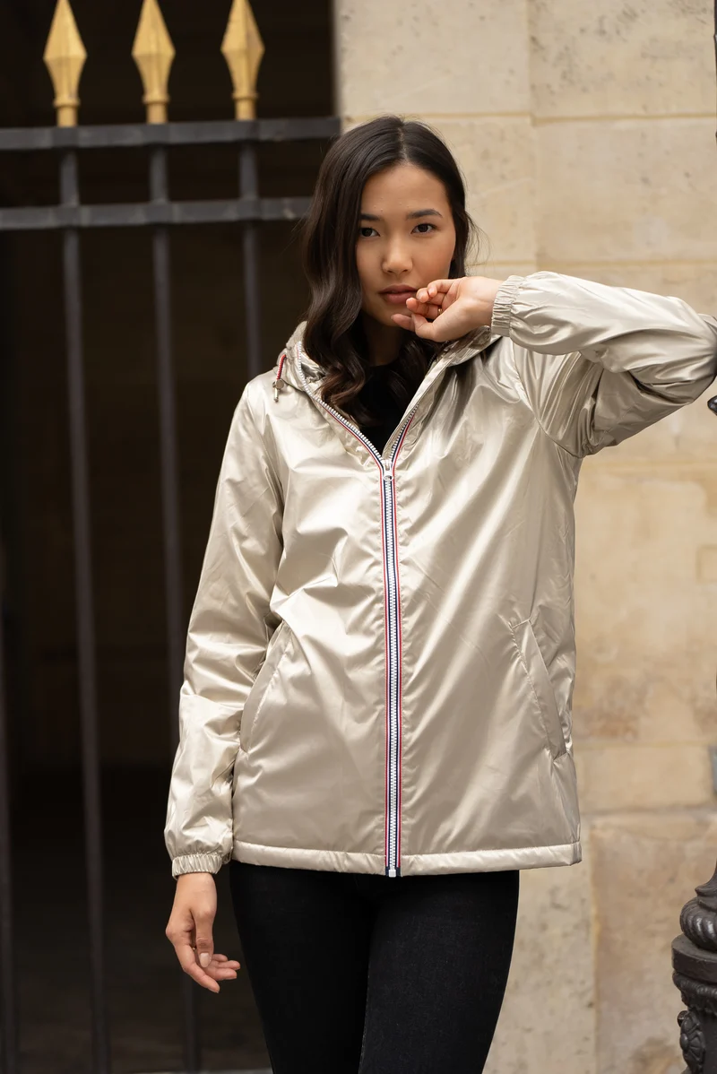 Imperméable fourré mi-long