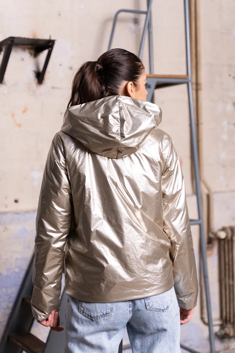 Imperméable réversible court mi-saison