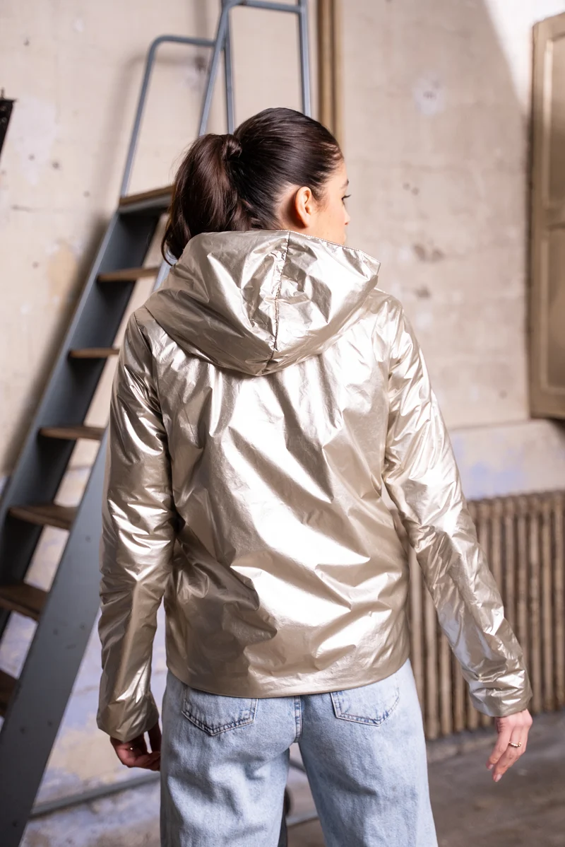 Imperméable réversible court mi-saison