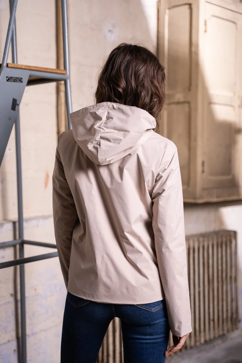 Imperméable réversible court mi-saison