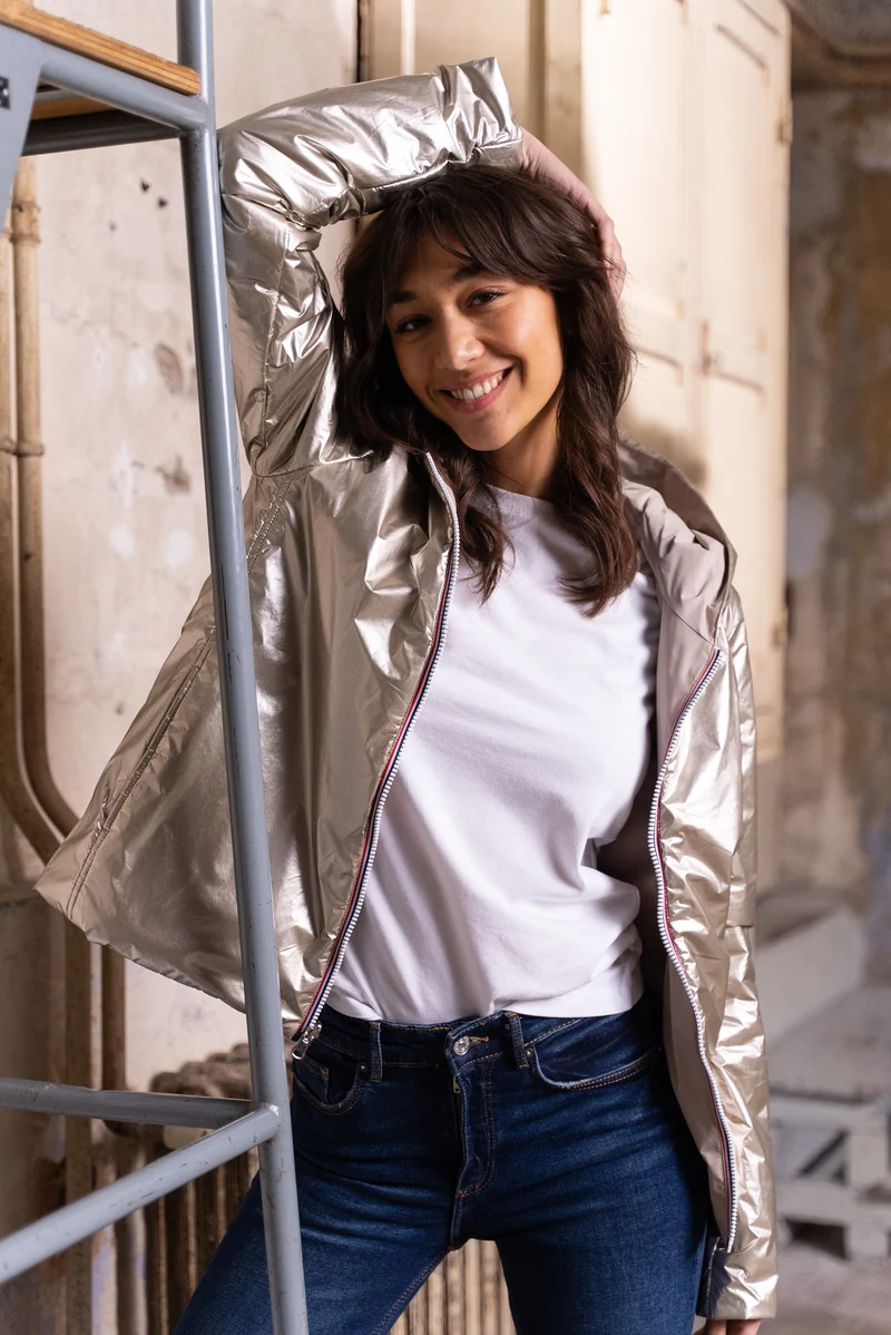 Imperméable réversible court mi-saison