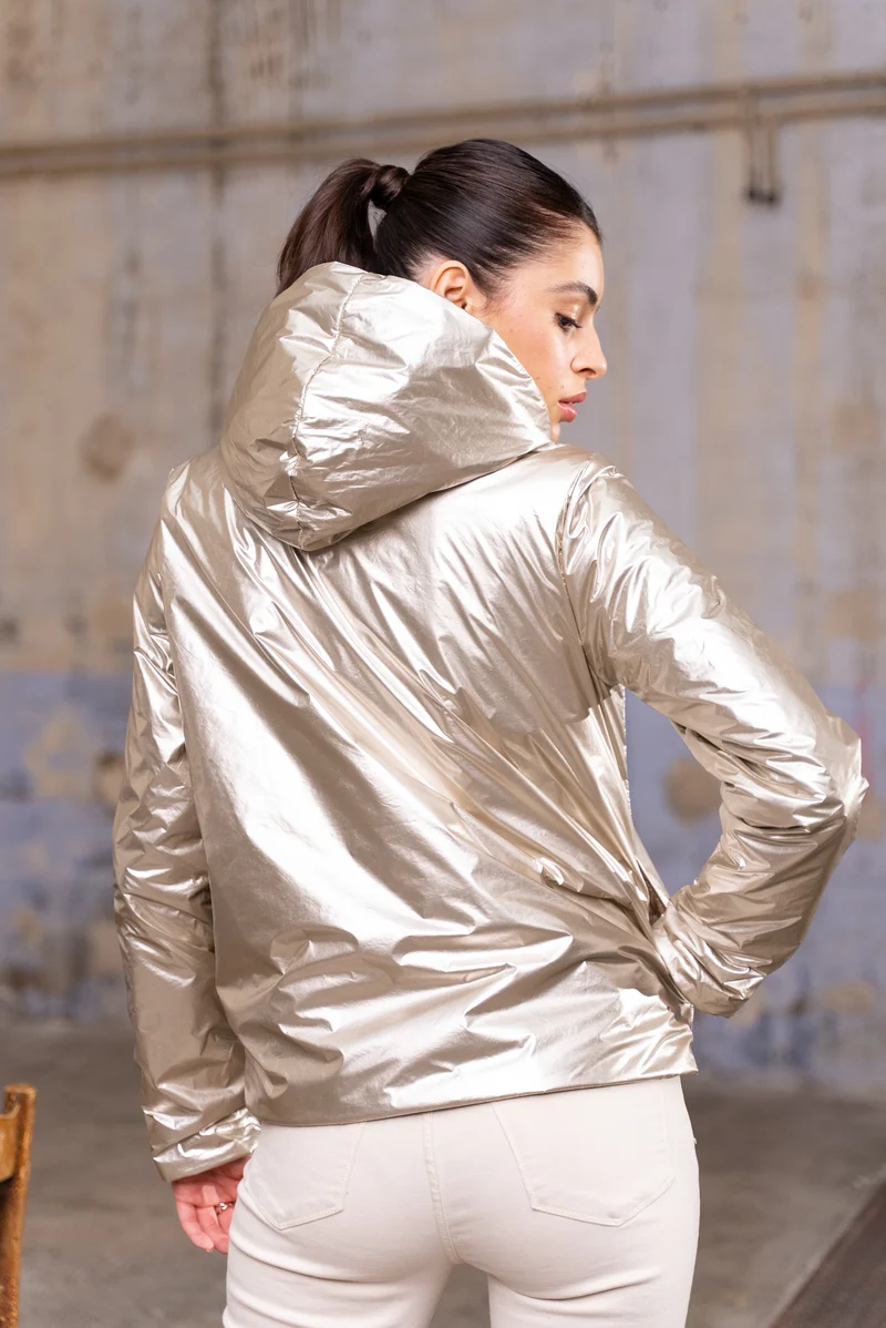 Imperméable réversible court mi-saison
