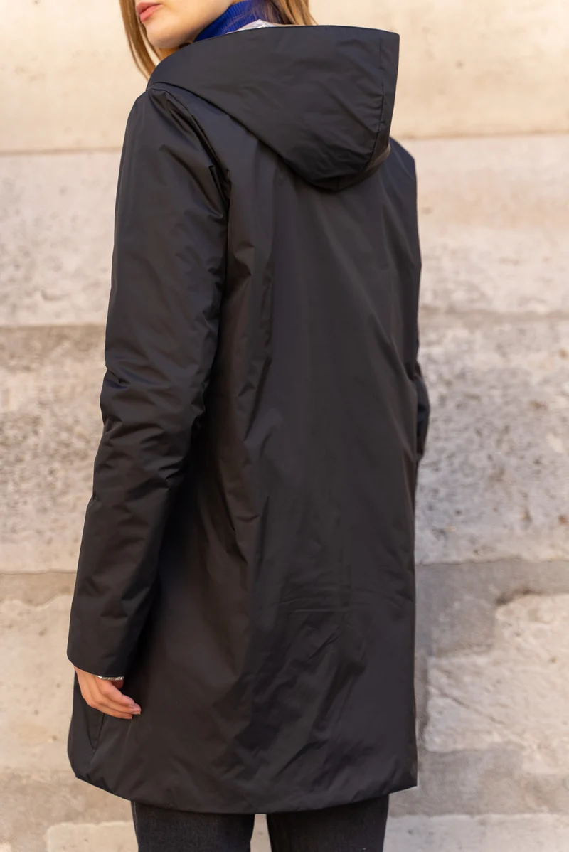 Imperméable réversible long mi-saison